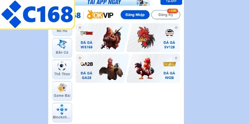 Sảnh đá gà C168 chuyên nghiệp và uy tín
