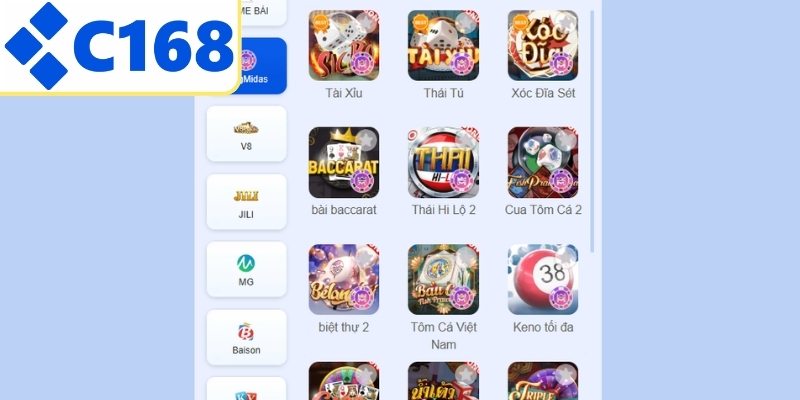 Bộ sưu tập game đánh bài đa dạng