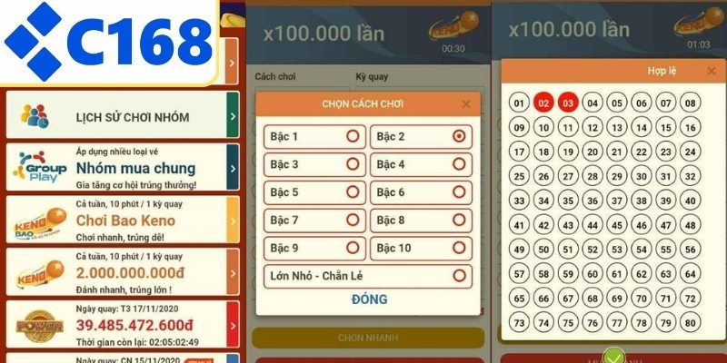Hướng dẫn mua vé số online đơn giản tại C168