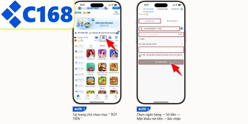 Các bước rút tiền tại nhà cái uy tín